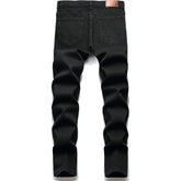 Men's Ripped Regular Fit Black Jeans